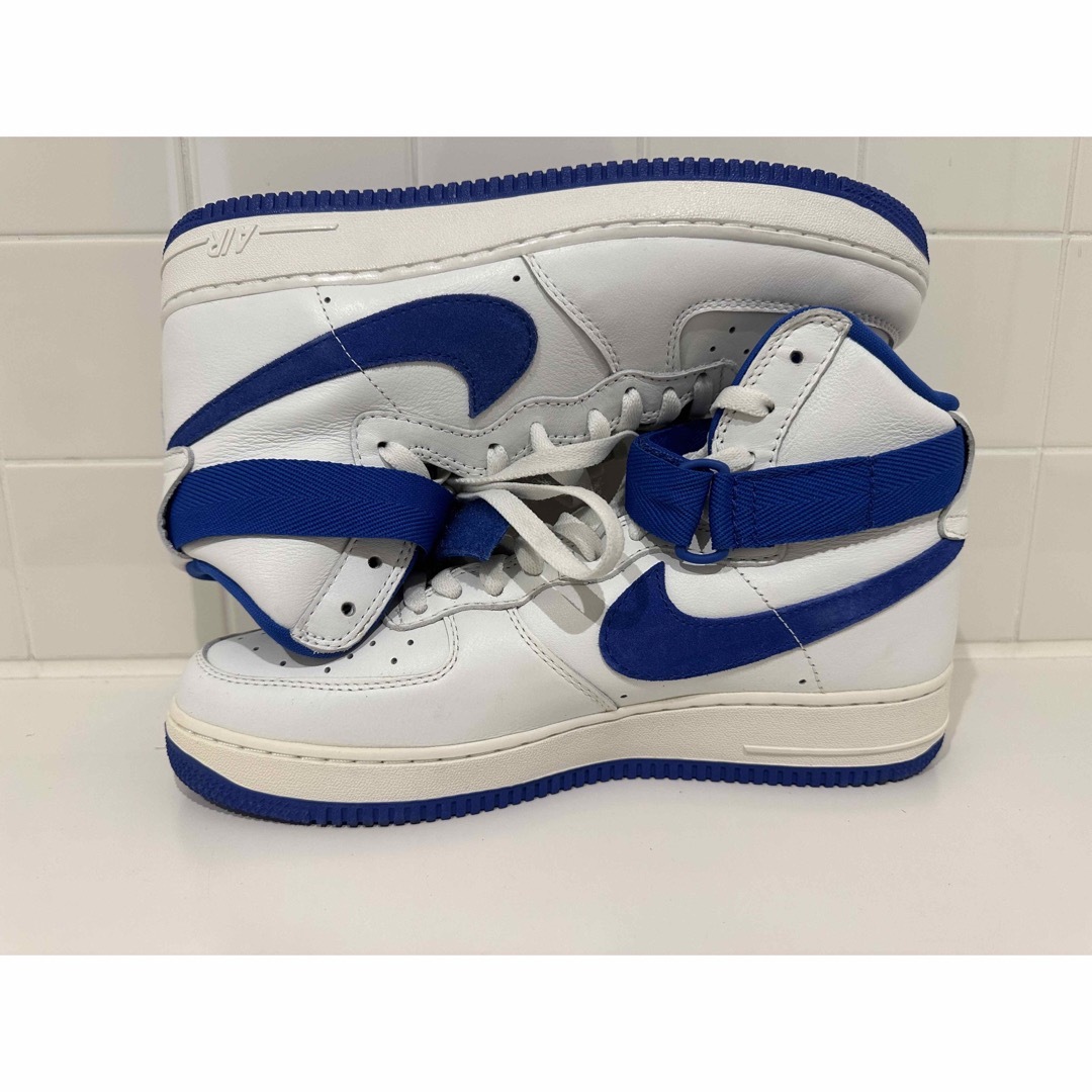 2015 NIKE AIR FORCE 1 HI RETRO QS 白×青 28スニーカー