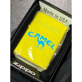 zippo キャメル 両面加工 限定品 イエロー 希少モデル 2020年製(タバコグッズ)