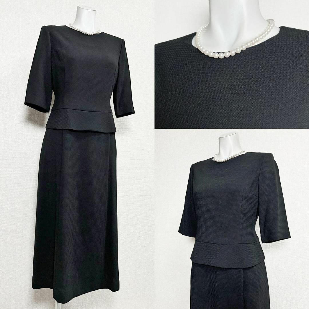 □ユキコハナイ 高級喪服礼服 7号 千鳥格子ジャガード#スーツ □ユキコハナイ 高級喪服礼服 7号 千鳥格子ジャガード#スーツ