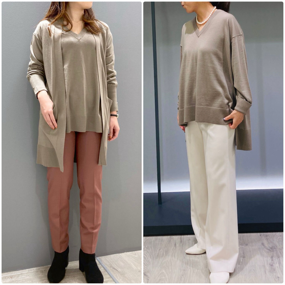 theory luxe 21AW ウォッシャブル Vネック プルオーバートップス theory luxe 21AW ウォッシャブル Vネック プルオーバートップス