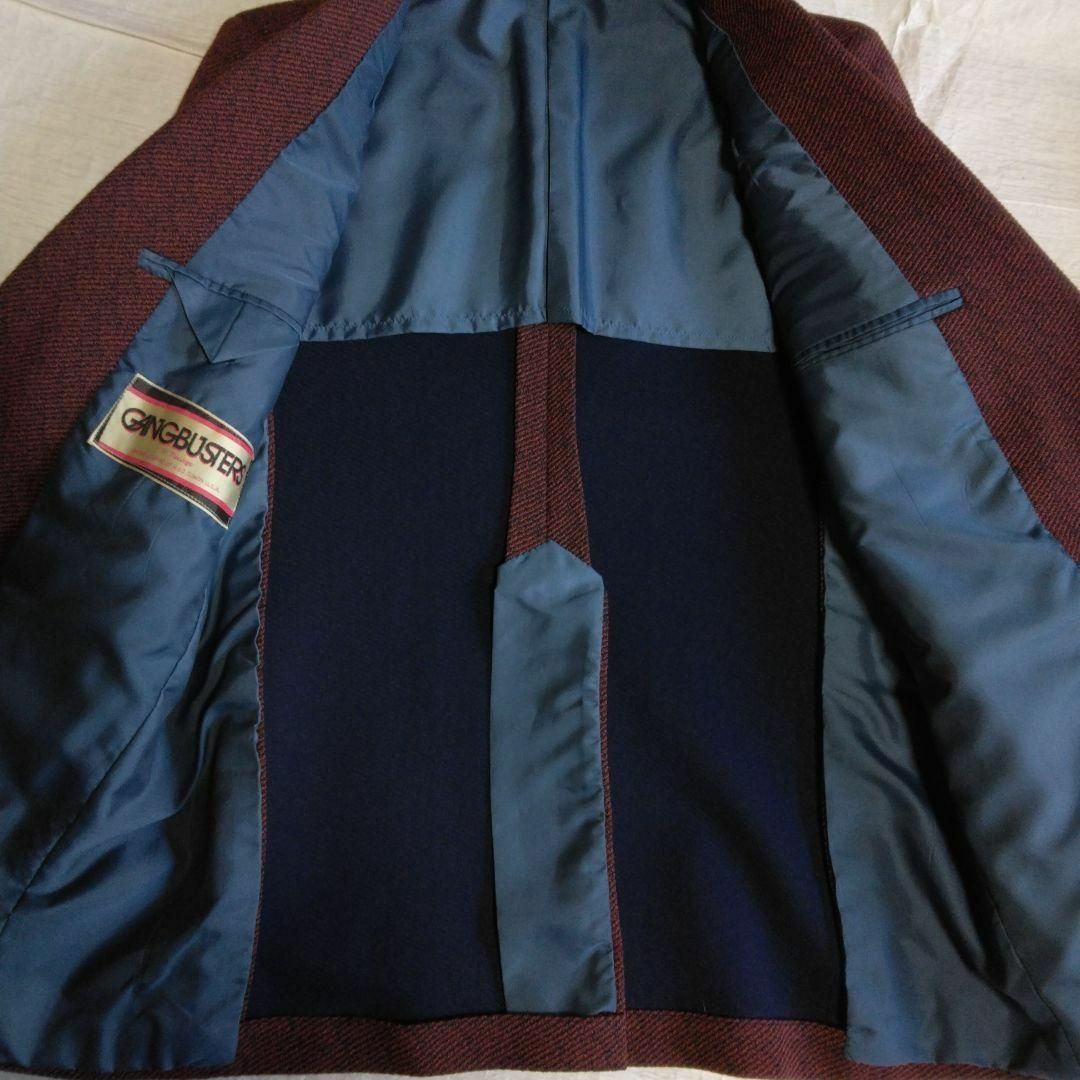 【訳あり】AB-M　165-92-83　秋冬春　しっかり生地　型崩れなし　赤黒 メンズのジャケット/アウター(テーラードジャケット)の商品写真