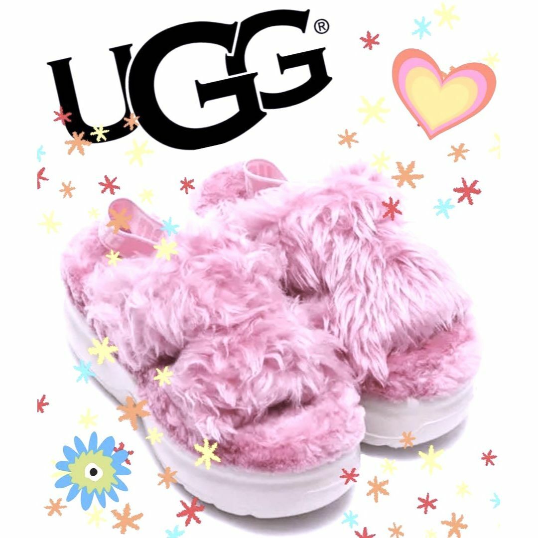 UGG(アグ)の入手困難✨激レア✨超美品✨22✨UGG✨Fluff Sugar Platform レディースの靴/シューズ(サンダル)の商品写真