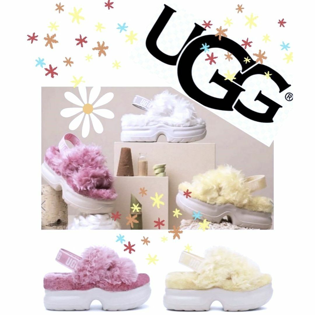 UGG(アグ)の入手困難✨激レア✨超美品✨22✨UGG✨Fluff Sugar Platform レディースの靴/シューズ(サンダル)の商品写真