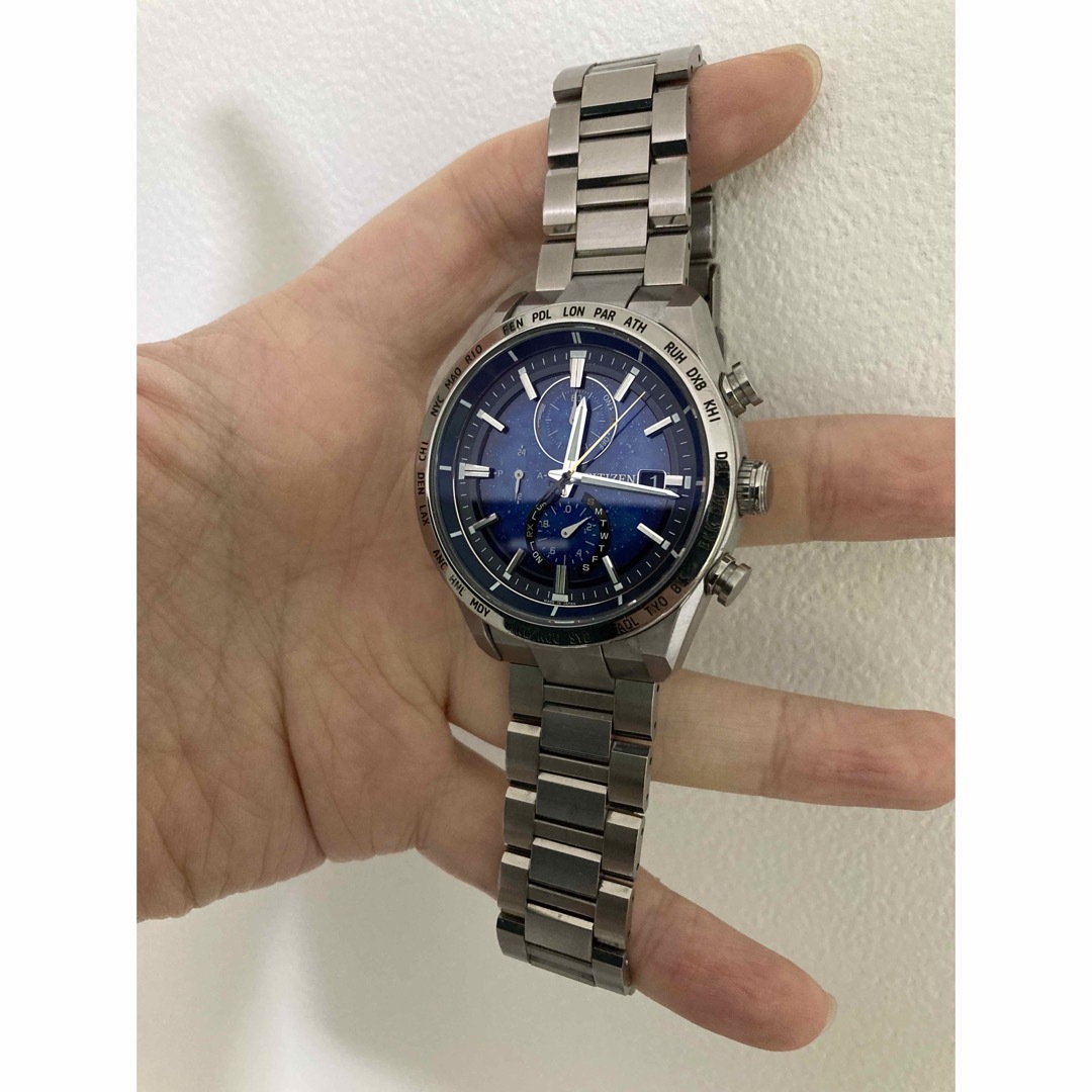 CITIZEN(シチズン)の美品！ シチズン アテッサ メンズ チタン 限定 星空  AT8181-71L  メンズの時計(腕時計(アナログ))の商品写真