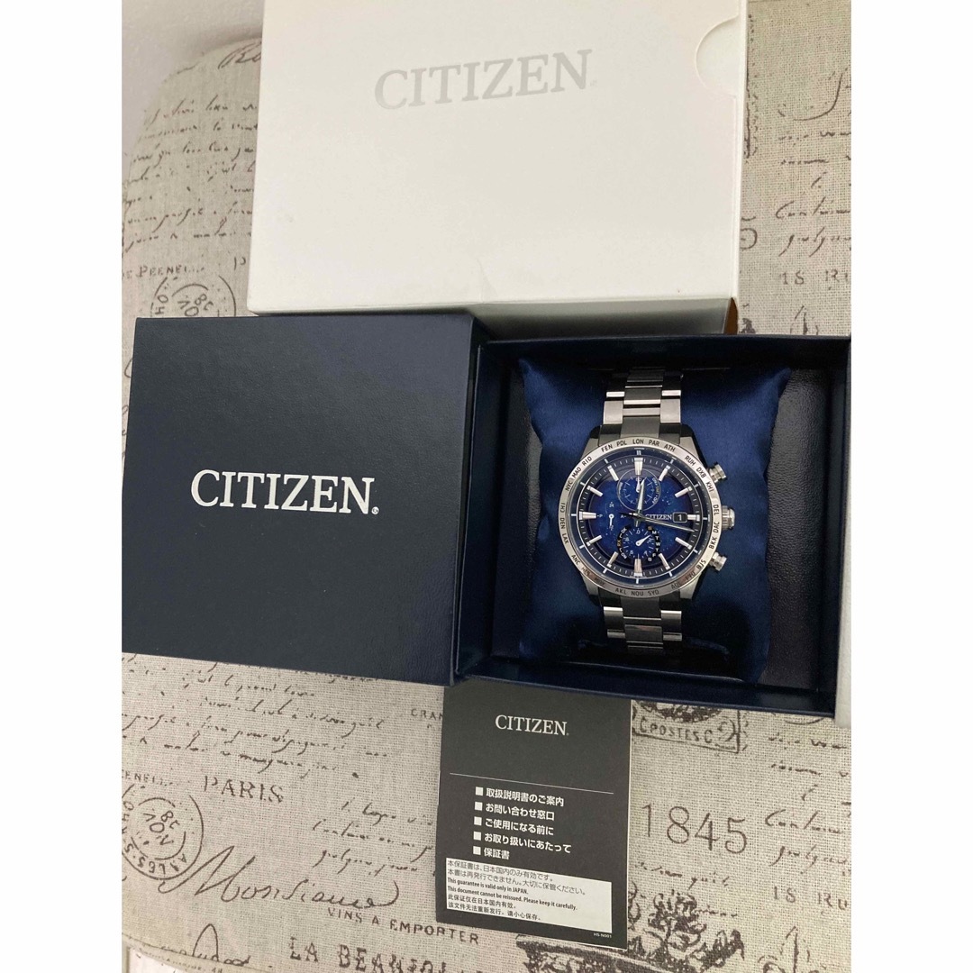 CITIZEN(シチズン)の美品！ シチズン アテッサ メンズ チタン 限定 星空  AT8181-71L  メンズの時計(腕時計(アナログ))の商品写真