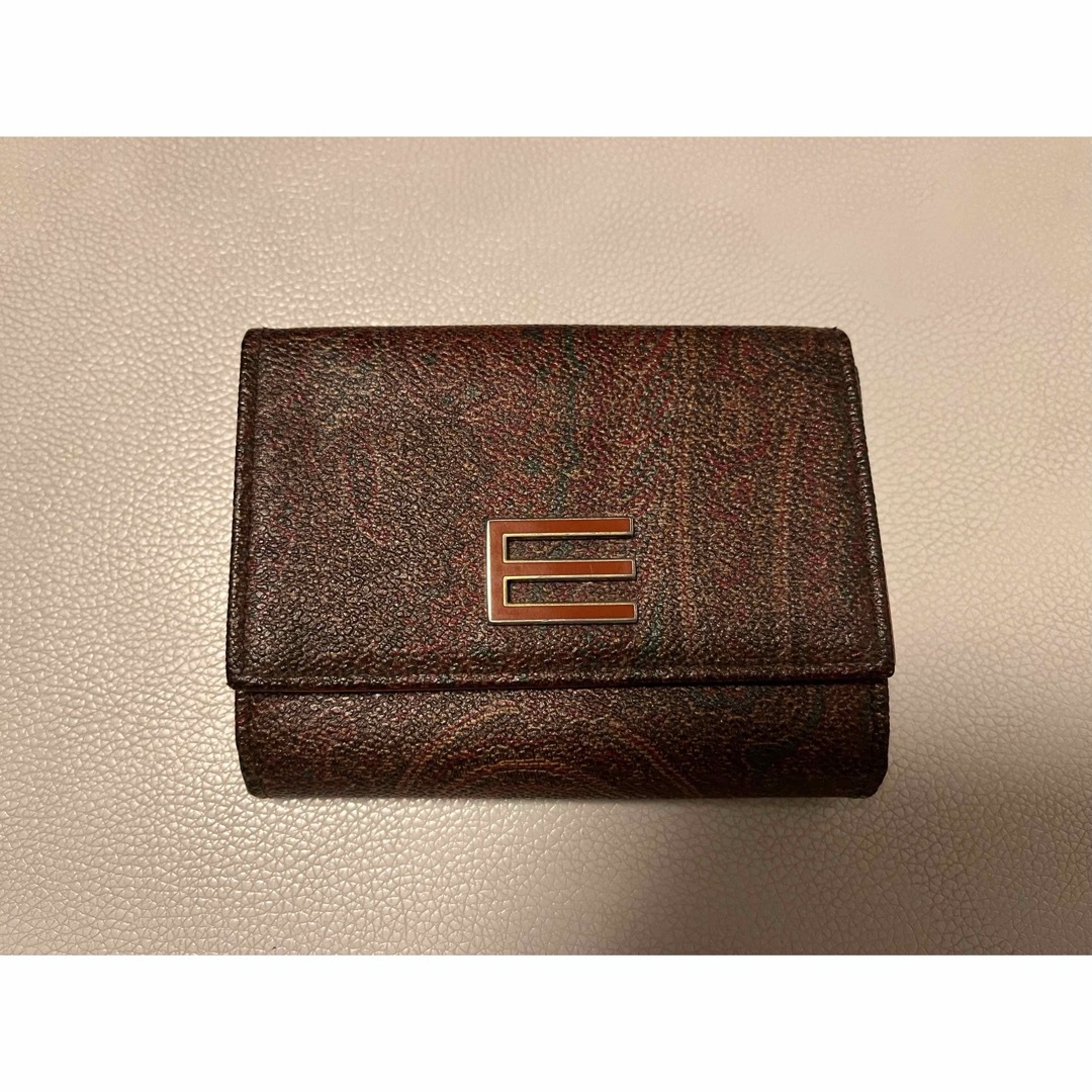 ETRO(エトロ)のETRO 財布　ウォレット　ミニウォレット　ミニ　ブラウン　オレンジ　茶色 レディースのファッション小物(財布)の商品写真