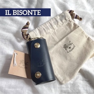 イルビゾンテ / IL BISONTE  キーケース  ネイビー