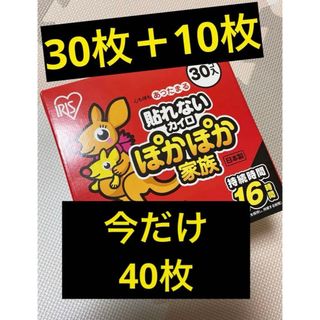 アイリスオーヤマ(アイリスオーヤマ)のアイリス オーヤマ カイロ 40個入り  貼らない(日用品/生活雑貨)