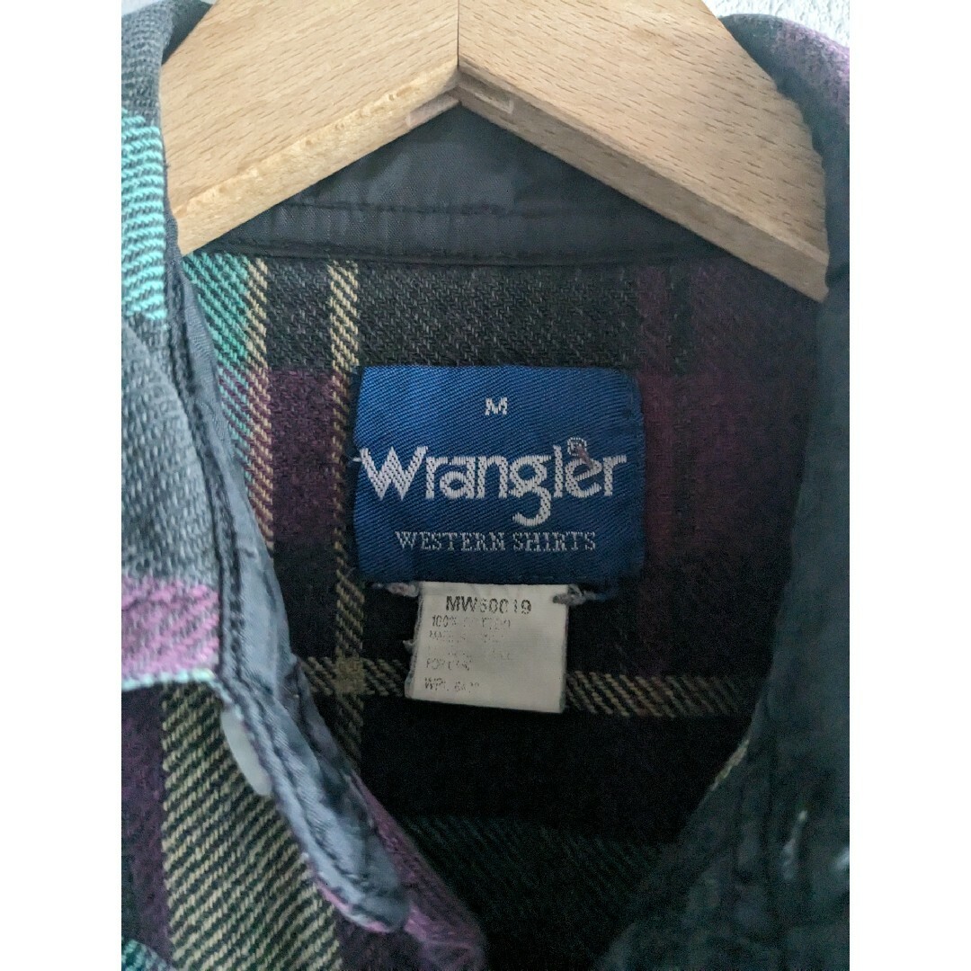 Wrangler(ラングラー)のOLD Wrangler CHECK WESTERN SHIRT GREEN メンズのトップス(シャツ)の商品写真