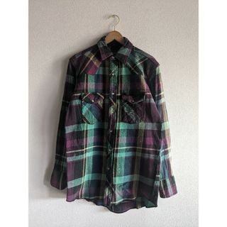 ラングラー(Wrangler)のOLD Wrangler CHECK WESTERN SHIRT GREEN(シャツ)