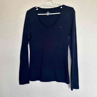 トミーヒルフィガー(TOMMY HILFIGER)のトミーヒルフィガー　ロンT ネイビー(Tシャツ(長袖/七分))