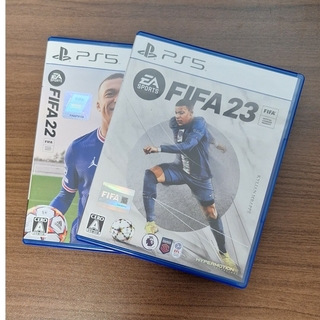 プレイステーション(PlayStation)のPS5ソフト　FIFA22・FIFA23　２点セット(家庭用ゲームソフト)