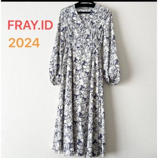 フレイアイディー(FRAY I.D)のフレイアイディー　花柄ワンピース　2024福袋品　未使用(ロングワンピース/マキシワンピース)