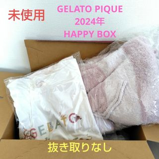 ジェラートピケ(gelato pique)の未使用　ジェラピケ　2024年 HAPPY BOX 　ピンク　福袋　抜き取りなし(ルームウェア)