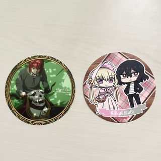 ヤマザキコレ 魔法使いの嫁 コラボカフェコースター エリアスチセ シルキー ルツ(キャラクターグッズ)