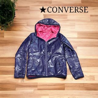 CONVERSE リバーシブル ジャケット アウター 紫 ピンク コンバース