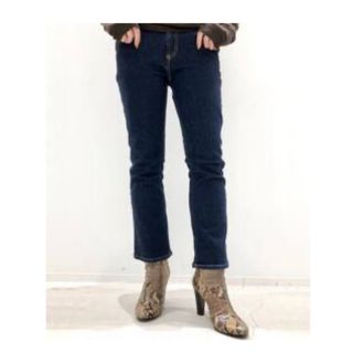 アパルトモンドゥーズィエムクラス(L'Appartement DEUXIEME CLASSE)のINDIGO cropped denim 34(デニム/ジーンズ)