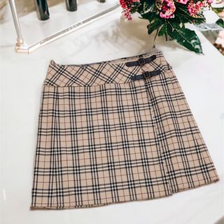 BURBERRY BLUE LABEL - バーバリーブルーレーベル フレアスカート ミニ BURBERRY BLUE LABEL - バーバリーブルーレーベル フレアスカート ミニ