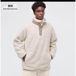 ユニクロ(UNIQLO)のユニクロ　ホワイトマウンテニアリング　フリースオーバーサイズプルオーバー　30M(ブルゾン)