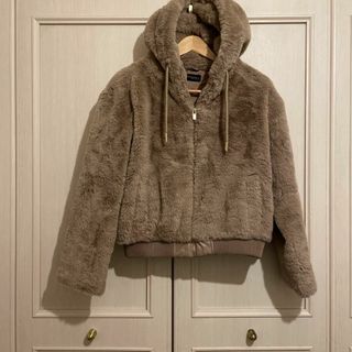 ザラ(ZARA)の80 ZARA ザラ BASIC ボア ジャケット パーカー アウター(ブルゾン)