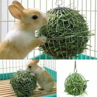 【レア商品】うさぎ 牧草入れ 吊り下げボール式(小動物)