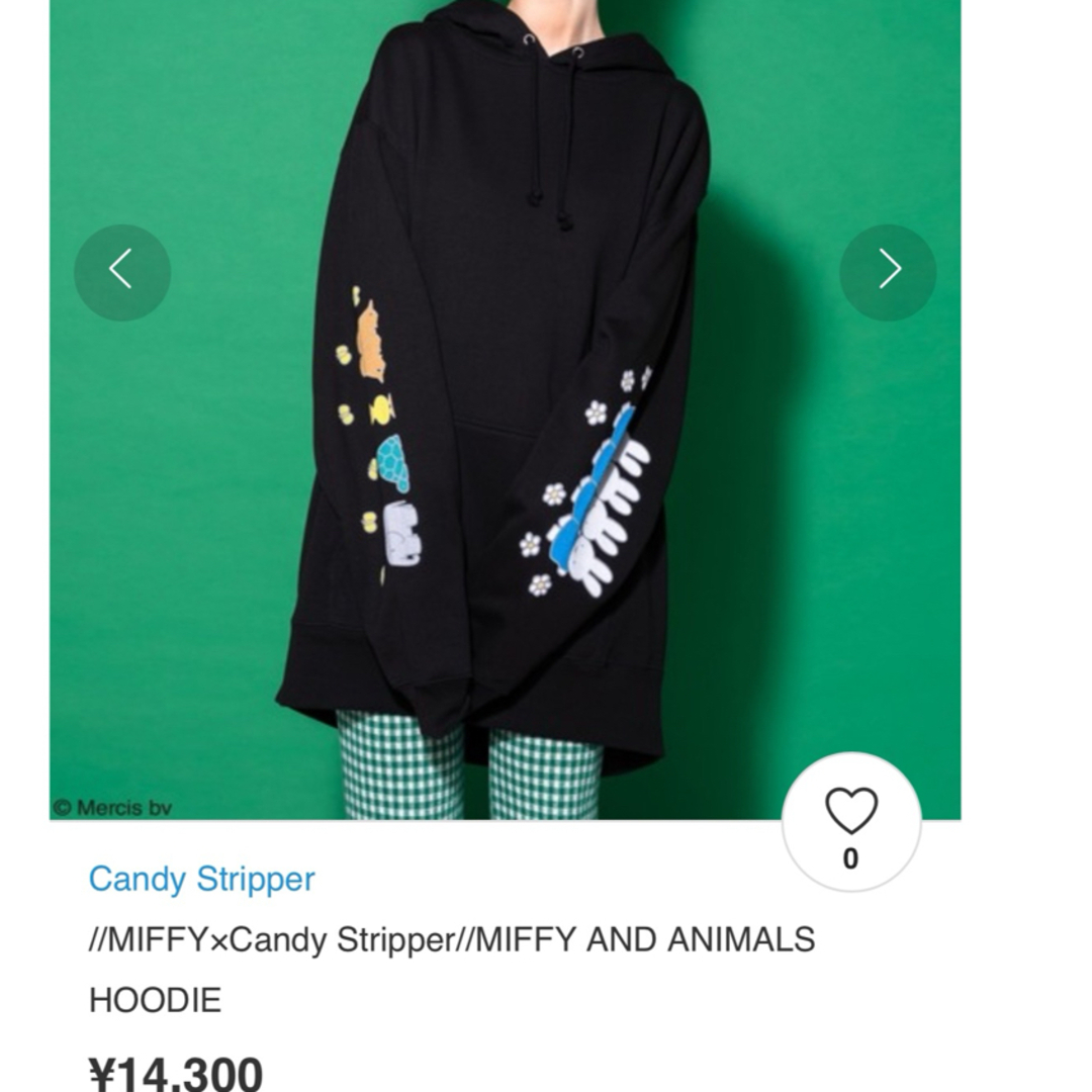 Candy Stripper(キャンディーストリッパー)の☆新品☆candy stripper ミッフィーコラボパーカー レディースのトップス(パーカー)の商品写真