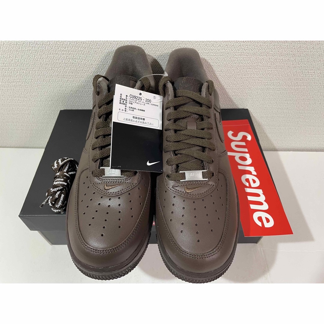 NIKE - 【新品】26.5㎝SUPREME x NIKE AIR FORCE 1 LOW の通販 NIKE - 【新品】26.5㎝SUPREME x NIKE AIR FORCE 1 LOW の通販