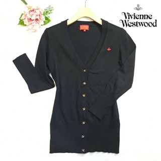 Vivienne Westwood Vネックカーディガン オーブ刺繍 羽織