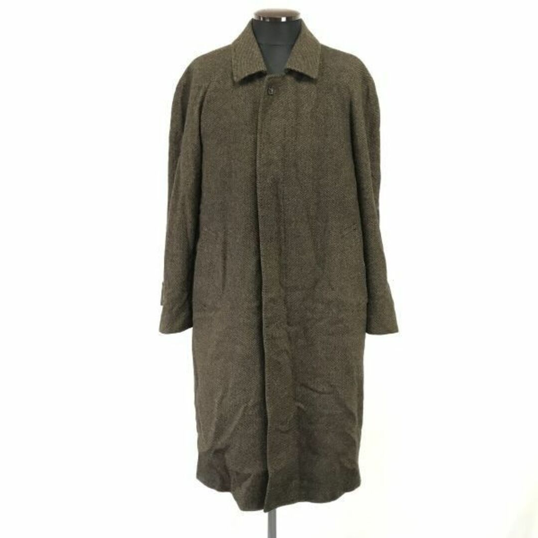 日本製★シーザー/CAESAR★100％カシミヤ/ステンカラーコート【A5/メンズM/茶/brown】Coat◆cBH436 #BUZZBERG　-cBH436-5th-bRANK