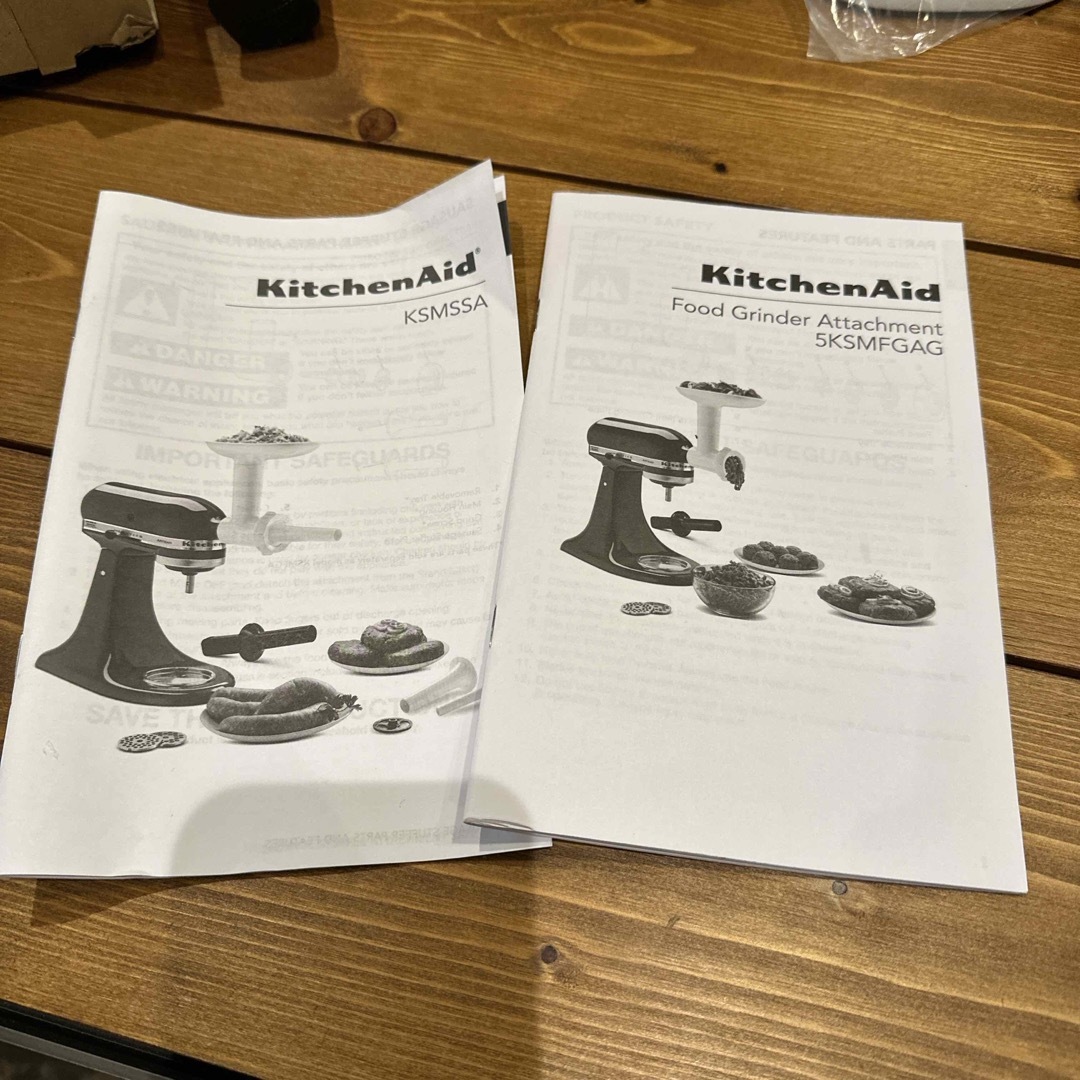 美品　KitchenAid キッチンエイド　グラインダー&ソーセージスタッファー スマホ/家電/カメラの調理家電(フードプロセッサー)の商品写真