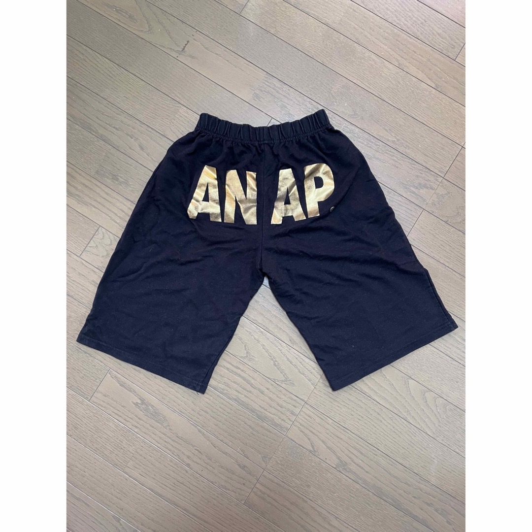 ANAP(アナップ)の4/29まで限定価格  ANAP ハーフパンツ黒✖️金 メンズのパンツ(ショートパンツ)の商品写真