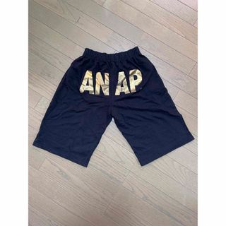 ANAP ハーフパンツ黒✖️金