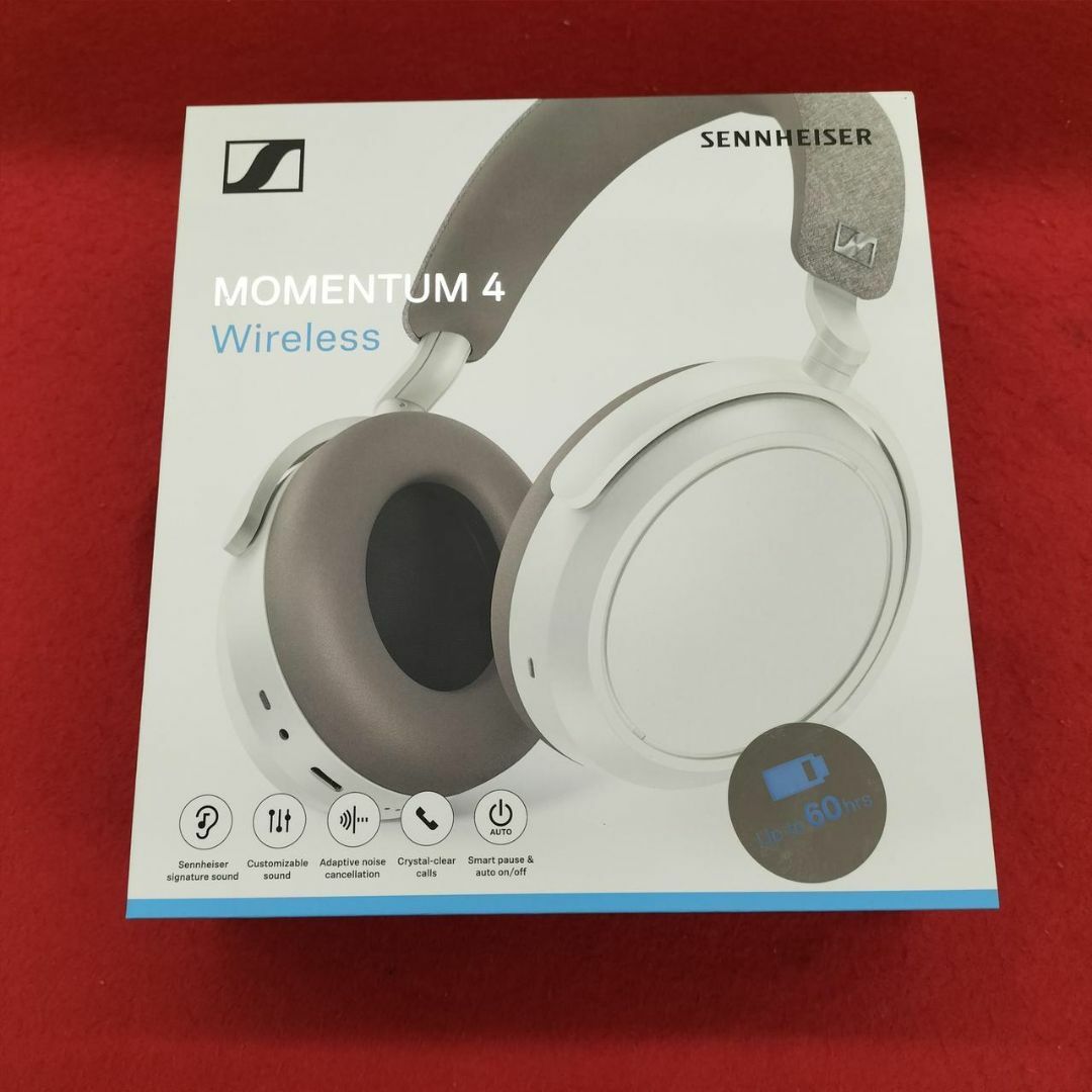 SENNHEISER(ゼンハイザー)のすーきー様専用　Sennheiser  MOMENTUM 4 Wireless スマホ/家電/カメラのオーディオ機器(ヘッドフォン/イヤフォン)の商品写真