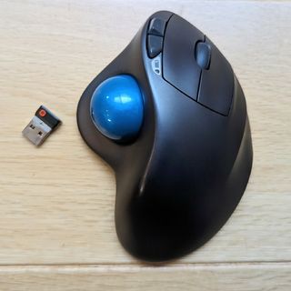 ロジクール(Logicool)の【ジャンク品】ロジクール ワイヤレスマウス トラックボール M570t(PC周辺機器)