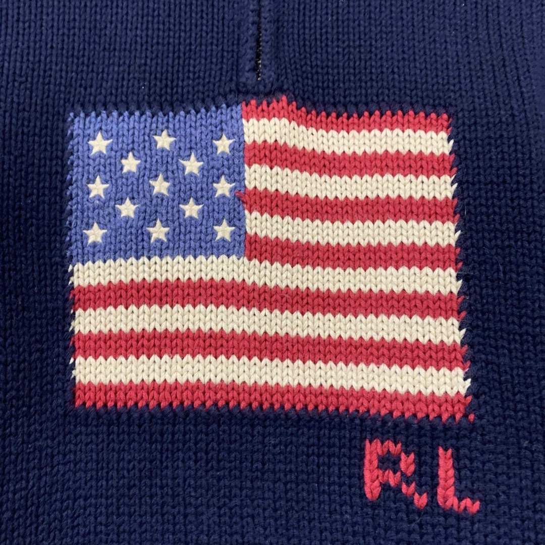 POLO RALPH LAUREN(ポロラルフローレン)のポロラルフローレン　星条旗　ニット　ネイビー  キッズ/ベビー/マタニティのキッズ服男の子用(90cm~)(ニット)の商品写真