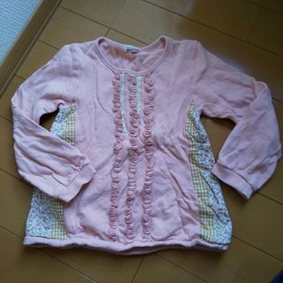 ブランシェス(Branshes)の130cm ブランシェス 長袖シャツ ピンク(Tシャツ/カットソー)