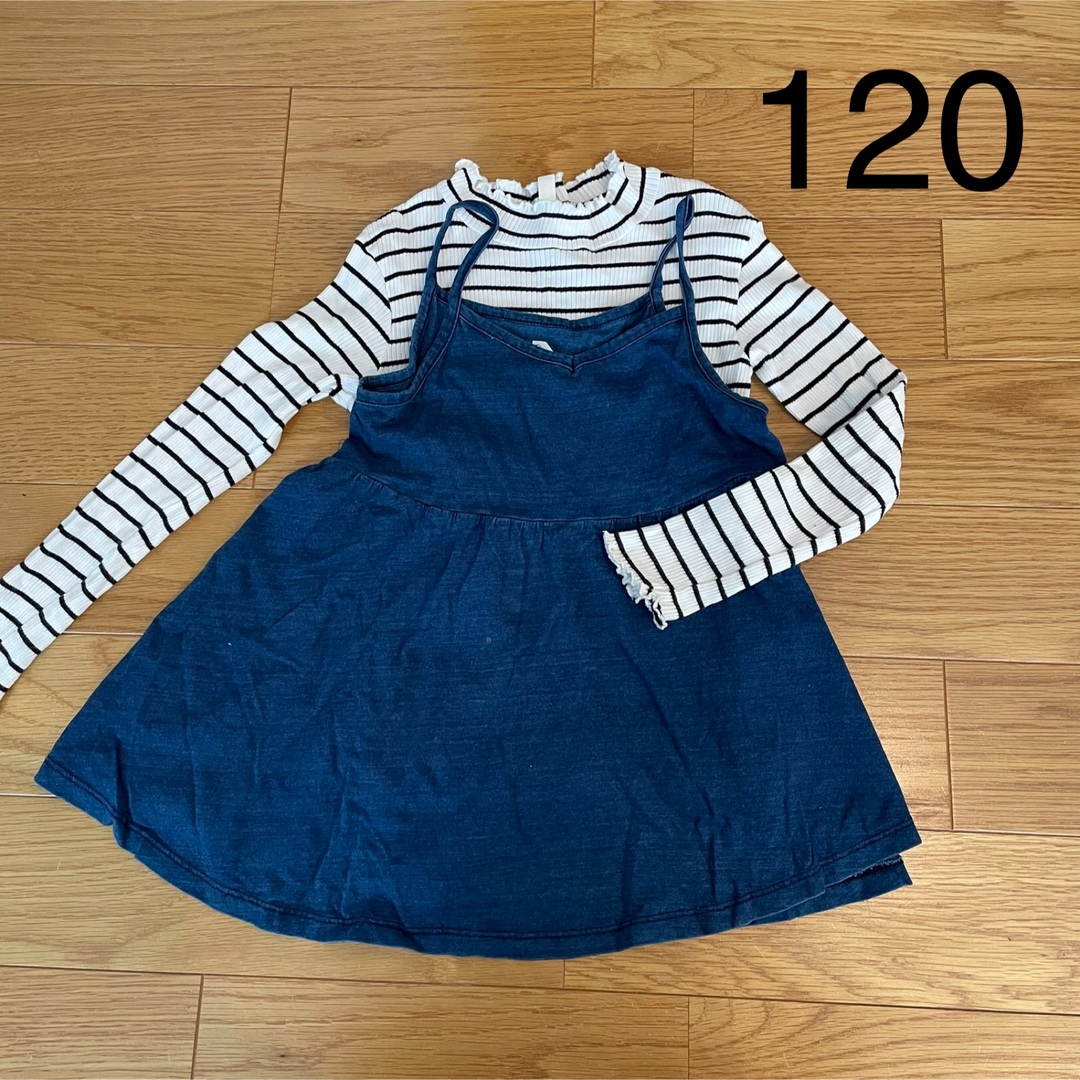 西松屋(ニシマツヤ)の120 長袖＆チュニック キッズ/ベビー/マタニティのキッズ服女の子用(90cm~)(Tシャツ/カットソー)の商品写真