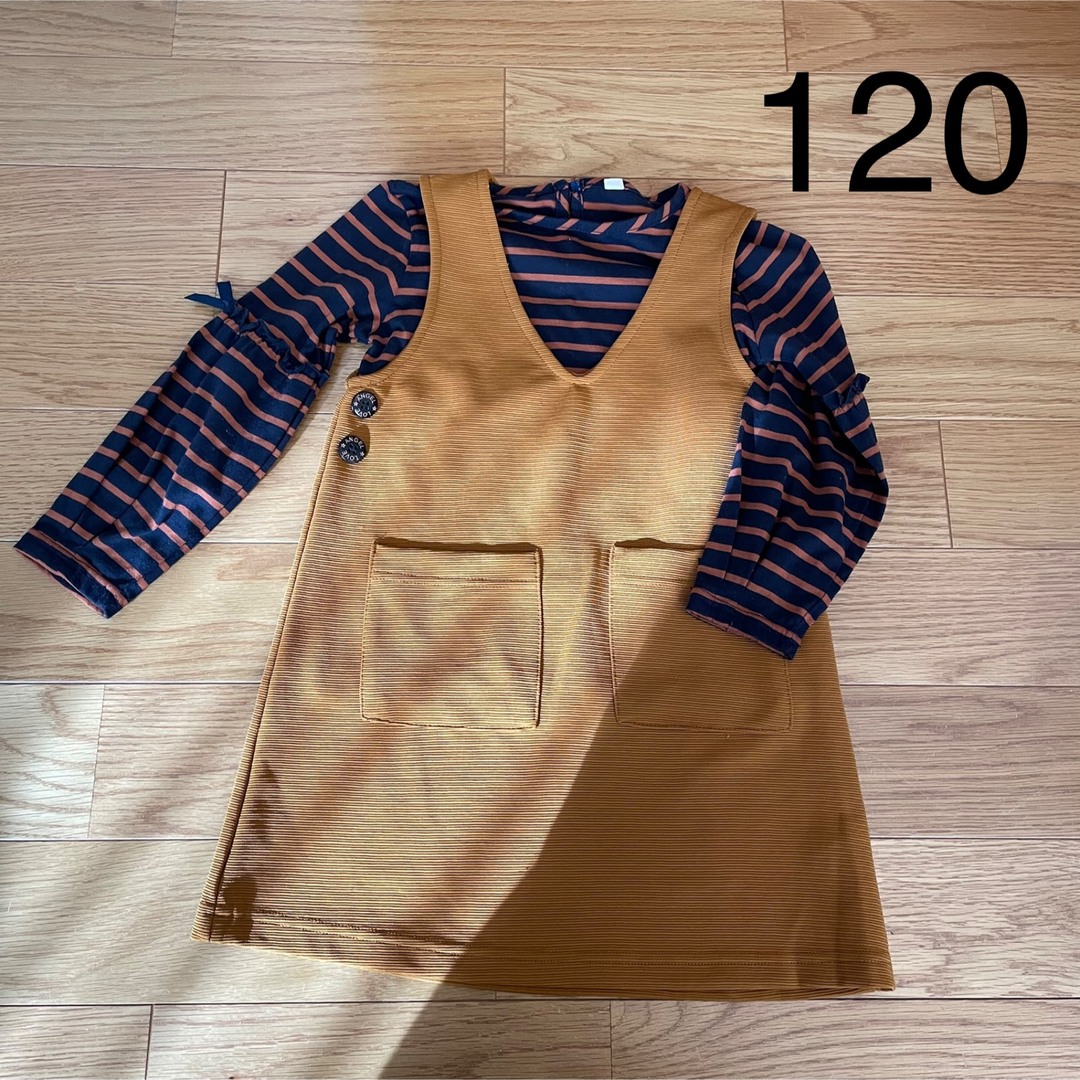 120 長袖＆ワンピース キッズ/ベビー/マタニティのキッズ服女の子用(90cm~)(ワンピース)の商品写真