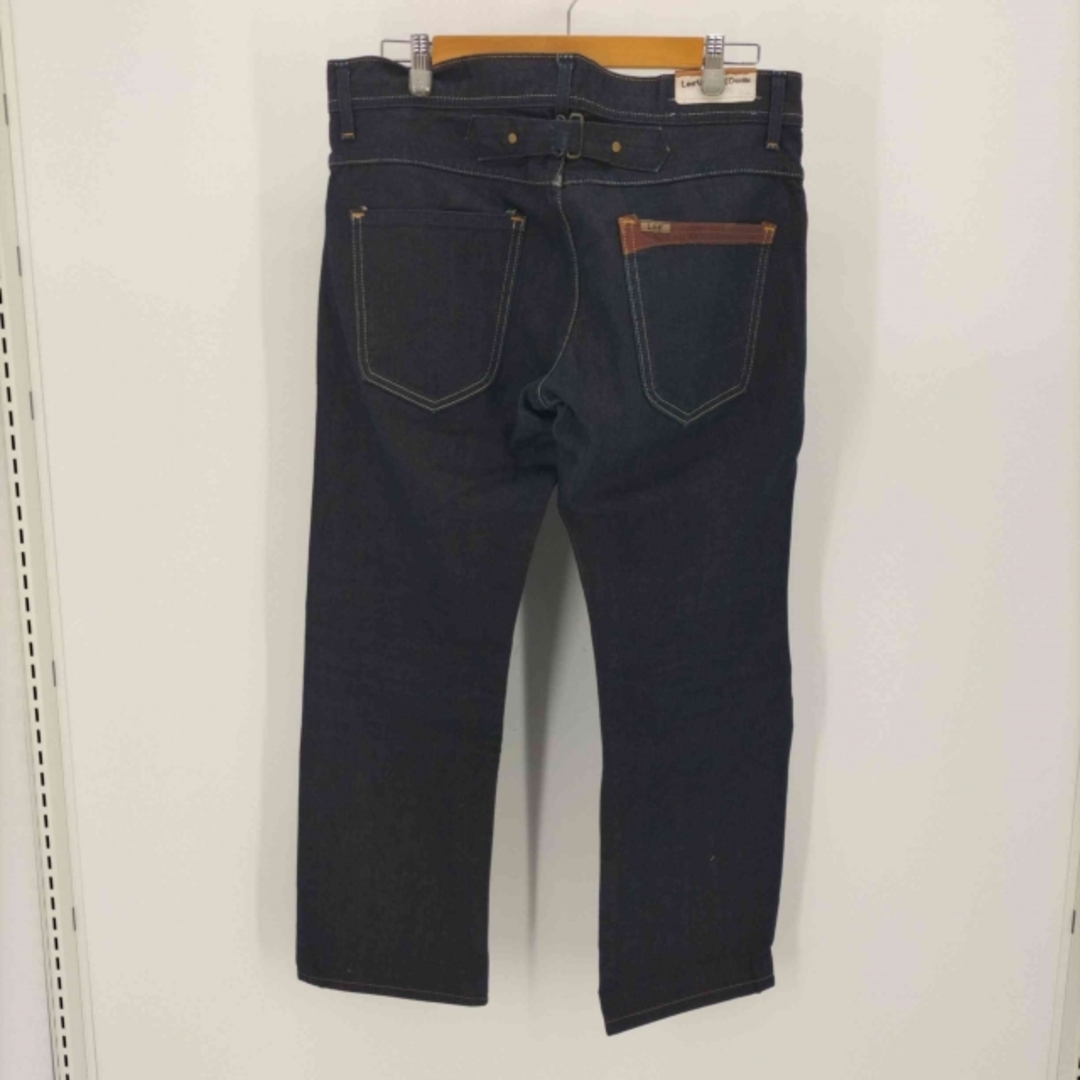 Lee(リー)のLee(リー) レザー切替ポケット シンチバック デニム パンツ 脇割 メンズ メンズのパンツ(デニム/ジーンズ)の商品写真