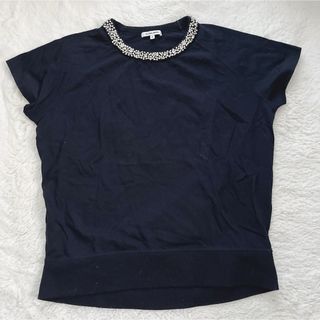 グローバルワーク(GLOBAL WORK)のGLOBAL WORK　グローバルワーク　半袖　カットソー　ビジュー(Tシャツ/カットソー(半袖/袖なし))