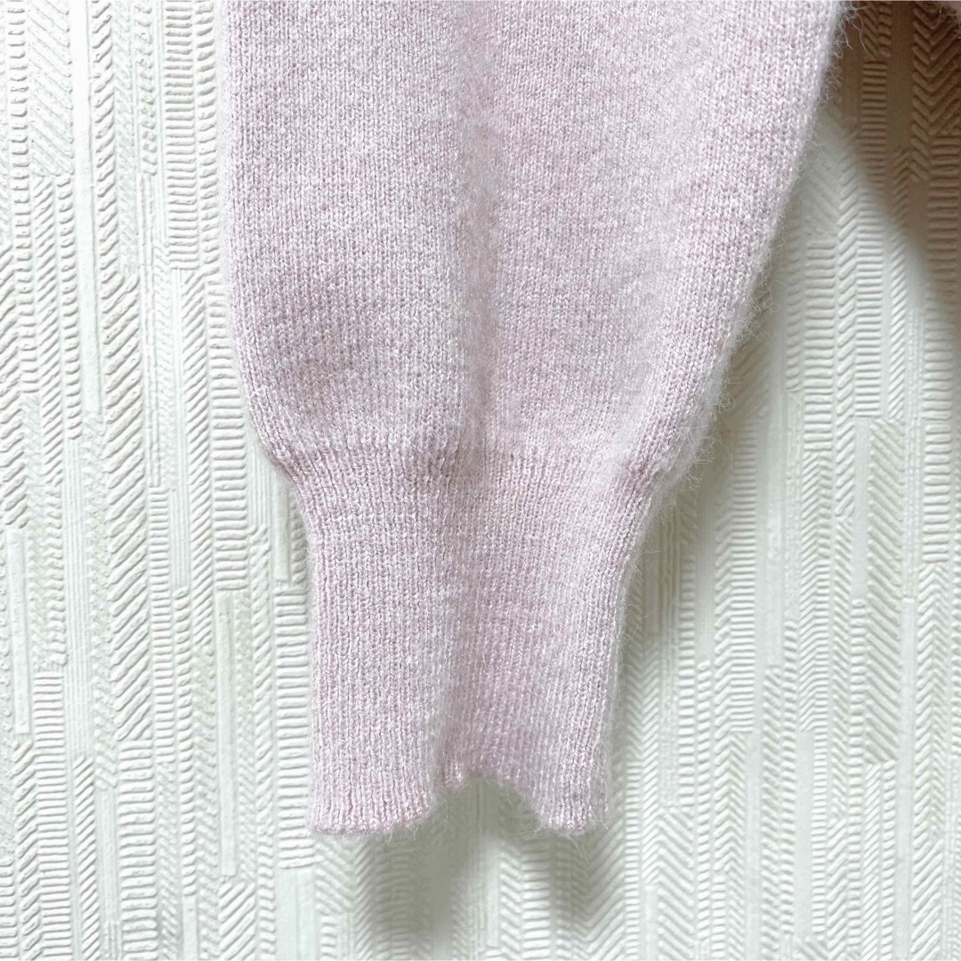 allamanda(アラマンダ)のアラマンダ 装飾ニット パールリボン ピンク 量産型地雷系 大人ガーリー 可愛い レディースのトップス(ニット/セーター)の商品写真