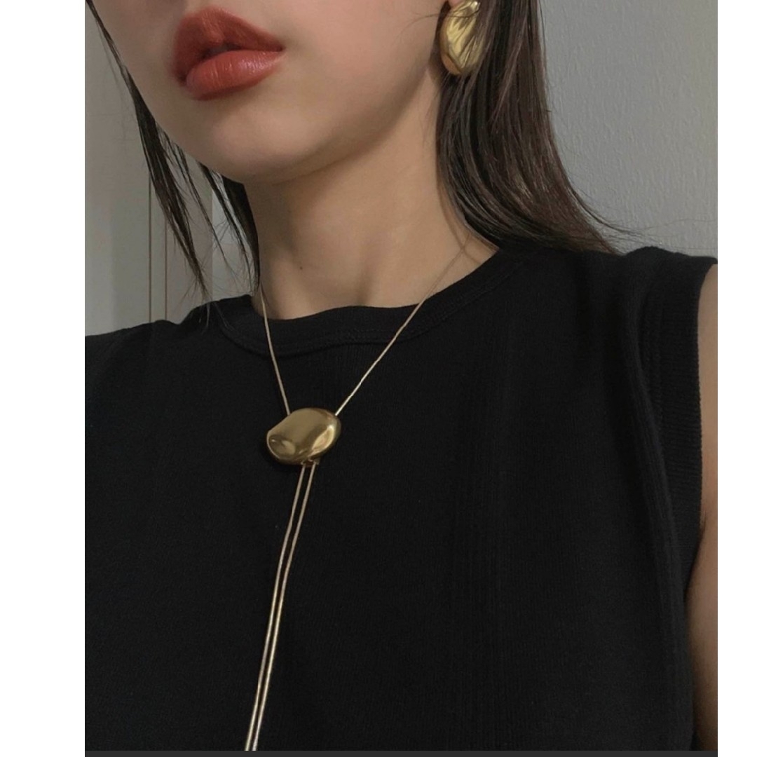 Ameri VINTAGE(アメリヴィンテージ)の2WAY STONE LIKE SLIDE CHAIN NECKLACE レディースのアクセサリー(ネックレス)の商品写真