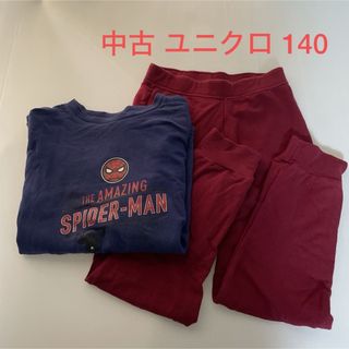 ユニクロ(UNIQLO)の中古☆ユニクロ UNIQLO マーベル スパイダーマン パジャマ（140cm）(パジャマ)