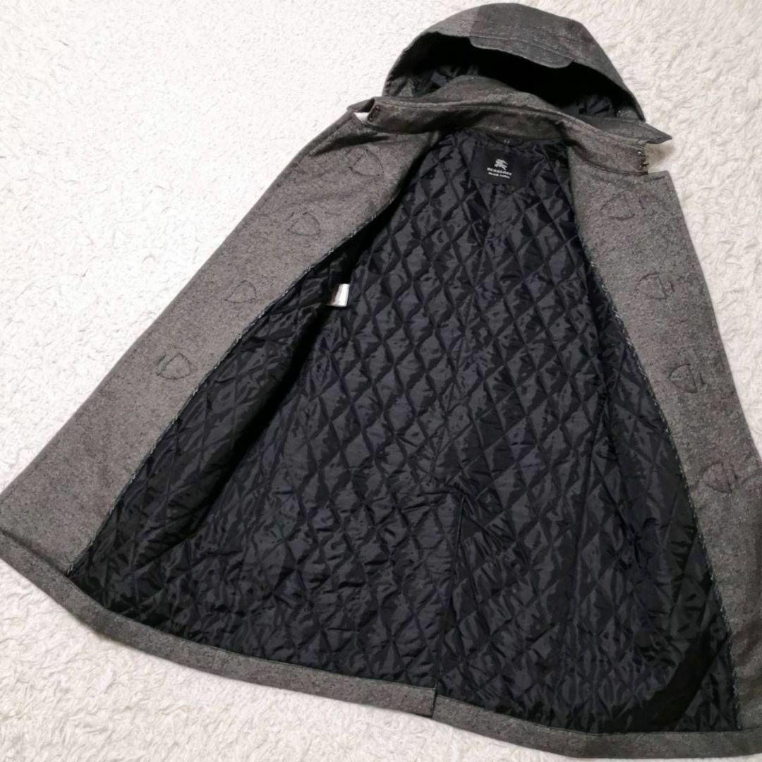 BURBERRY BLACK LABEL(バーバリーブラックレーベル)の美品 L  バーバリーブラックレーベル  ダッフル ウール キルティング 中綿 メンズのジャケット/アウター(ダッフルコート)の商品写真