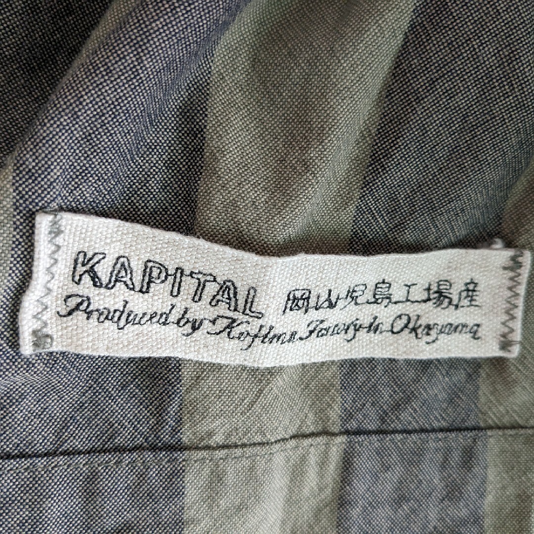 キャピタル　kapital ストライプコットンワンピース　岡山児島工場産　45r