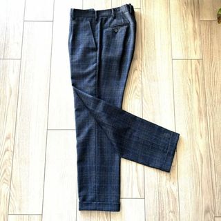 コムサメン(COMME CA MEN)の【極美品】COMME SA MEN スラックス 42 ネイビー ウール カシミヤ(スラックス)