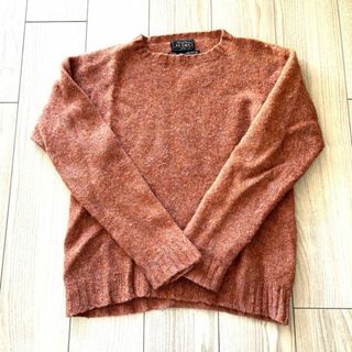 ビームスプラス(BEAMS PLUS)の【極美品】 BEAMS PLUS シェットランド ニット オレンジ XS(ニット/セーター)