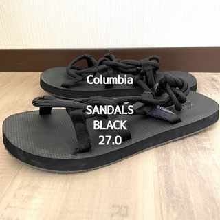 コロンビア(Columbia)の【Columbia】コロンビア ループサンダル 夏靴 黒 27.0前後(サンダル)