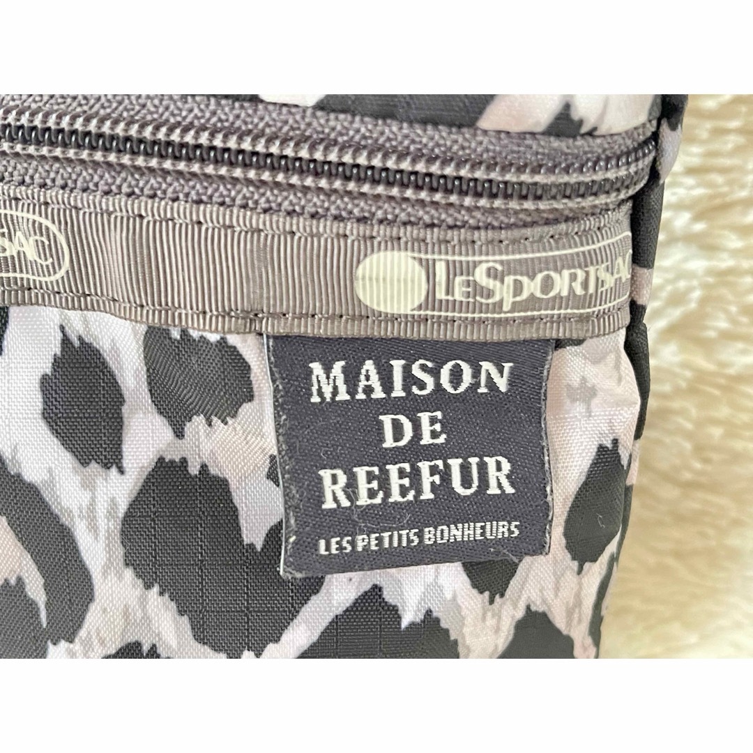 LeSportsac(レスポートサック)のレスポ×MAISON DE REEFURコラボ　コスメポーチ　レオパード柄 レディースのファッション小物(ポーチ)の商品写真