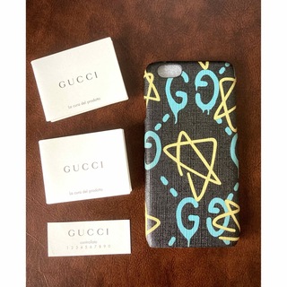 グッチ(Gucci)のグッチ GHOST/ゴースト パロディグラフィック GGロゴ iPhoneケース(iPhoneケース)